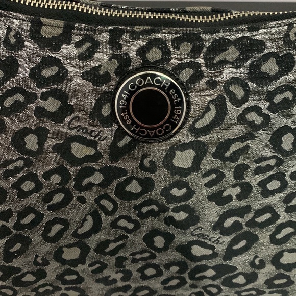 Coach black ocelot bag. - Picture 3 of 5